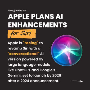 Apple plans AI enhancements for Siri