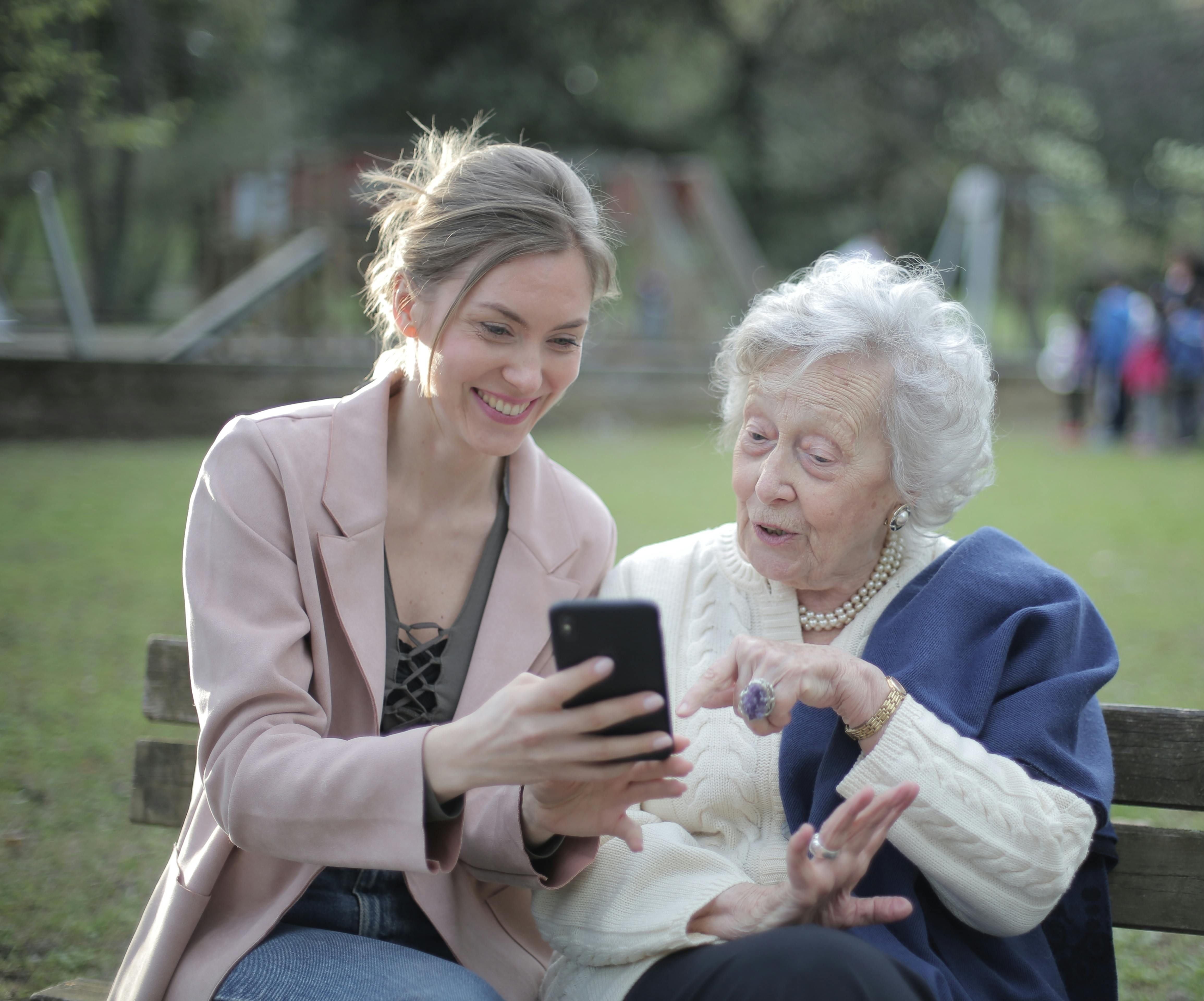 showing patients how to use new technology