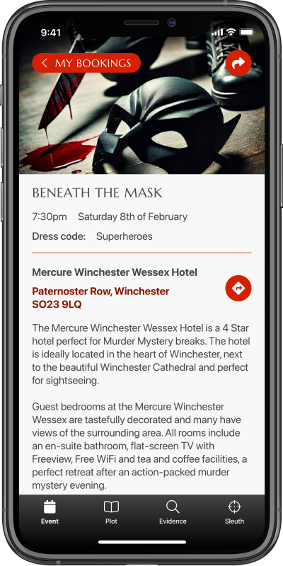 Murder 57 case study mockups Murder 57 case study mockups