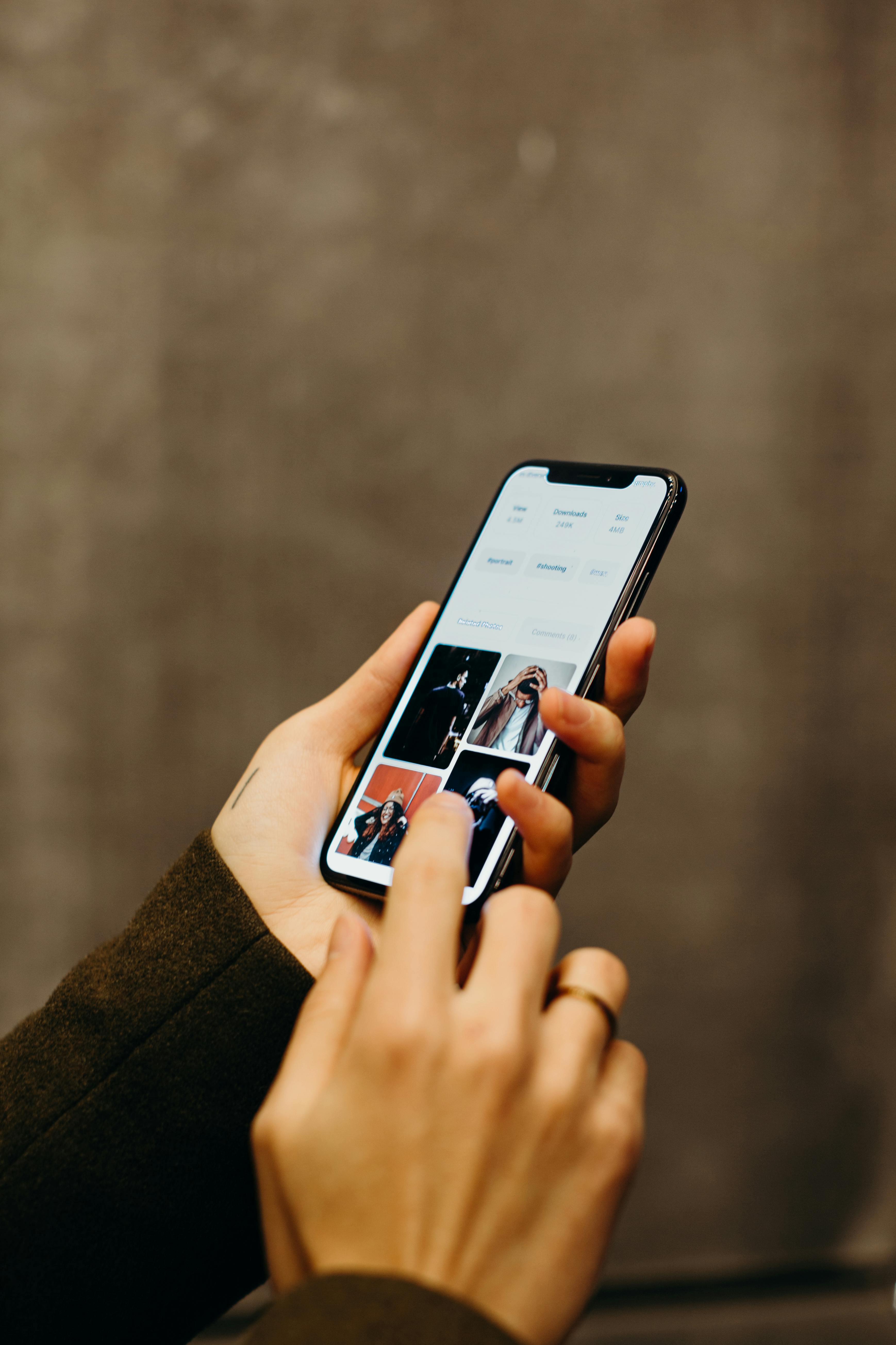 using mobile phone