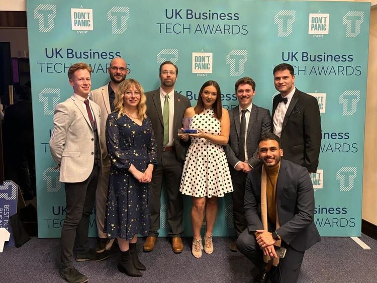 The Distance at the awards for app of the year