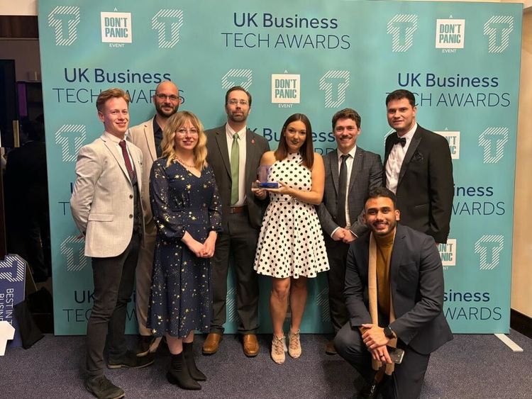 The Distance at the awards for app of the year The Distance at the awards for app of the year