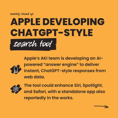 Apple developing ChatGPT-style search tool