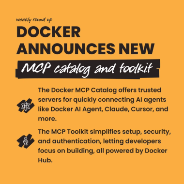 Docker announces new MCP catalog and toolkit