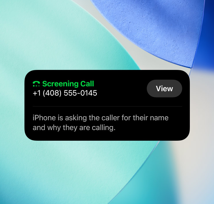 call screening call screening
