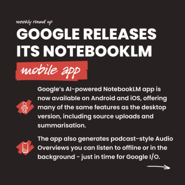 Google releases it's NotebookLM mobile app
