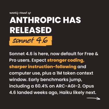 Anthropic has released sonnet 4.6. Sonnet 4.6 is here, now default for Free & Pro users. Expect stronger coding, sharper instruction-following and computer use, plus a 1M token context window. Early benchmarks jump, including a 60.4% on ARC-AGI-2. Opus 4.6 landed weeks ago, Haiku likely next. Anthropic has released sonnet 4.6. Sonnet 4.6 is here, now default for Free & Pro users. Expect stronger coding, sharper instruction-following and computer use, plus a 1M token context window. Early benchmarks jump, including a 60.4% on ARC-AGI-2. Opus 4.6 landed weeks ago, Haiku likely next.
