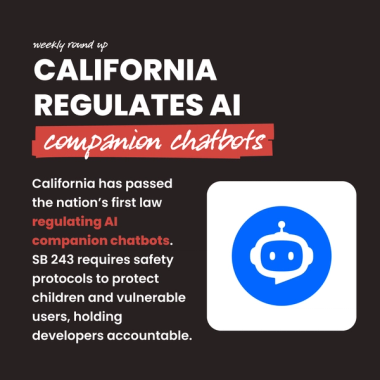 California regulates AI companion chatbots