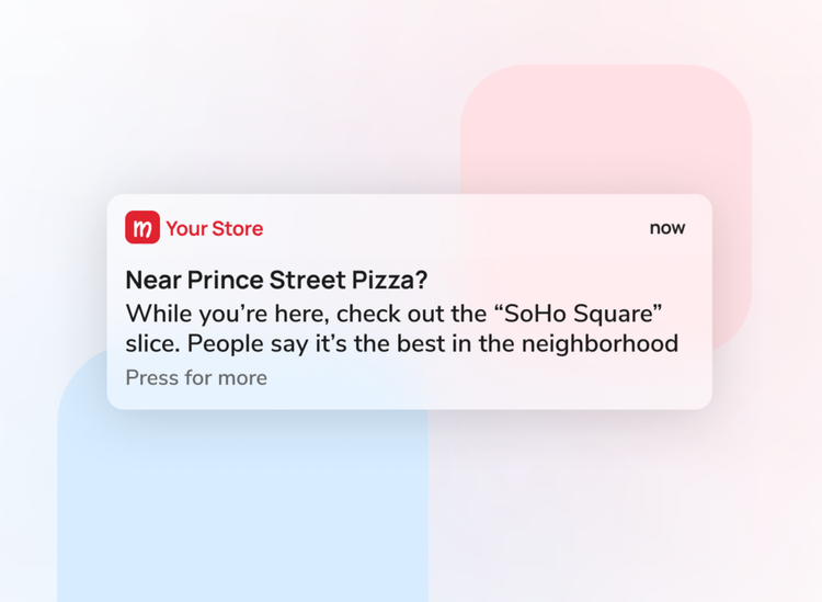 location based notification