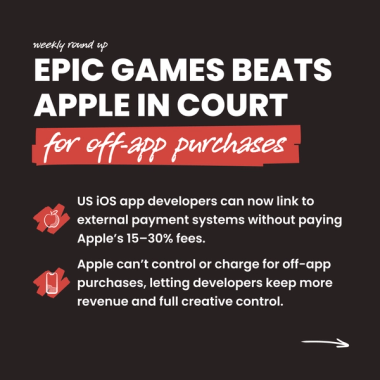 Epic games beat Apple in court for off-app purchases