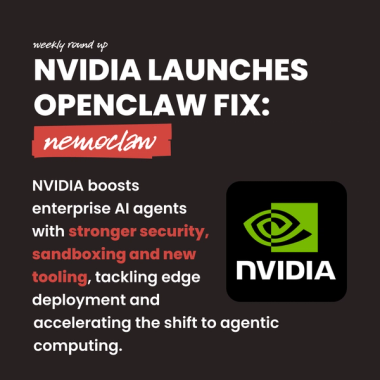 NVIDIA Launches openclaw fix: nemoclaw. NVIDIA boosts enterprise AI agents with stronger security, sandboxing and new tooling, tackling edge deployment and accelerating the shift to agentic computing. NVIDIA Launches openclaw fix: nemoclaw. NVIDIA boosts enterprise AI agents with stronger security, sandboxing and new tooling, tackling edge deployment and accelerating the shift to agentic computing.