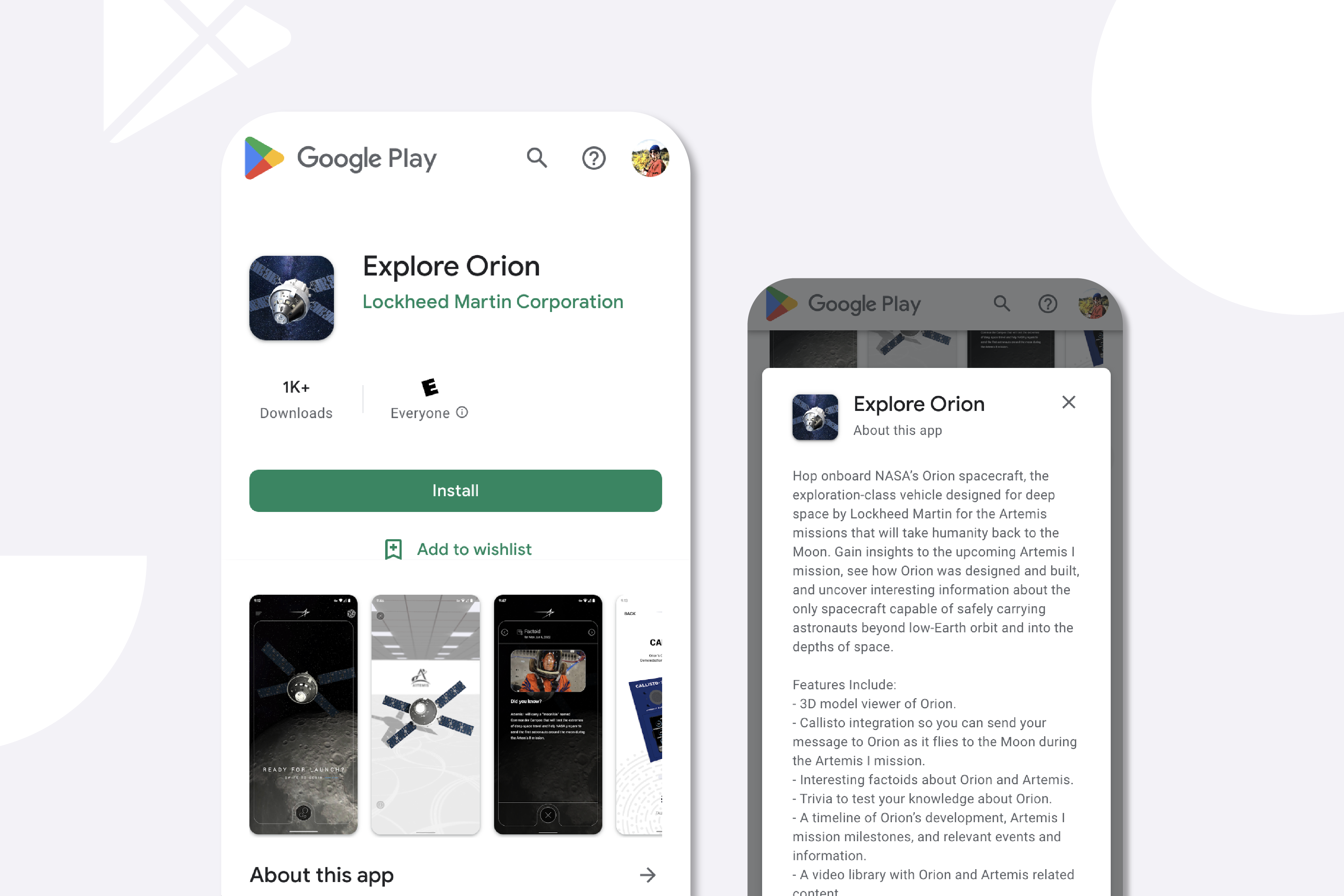 google store listing