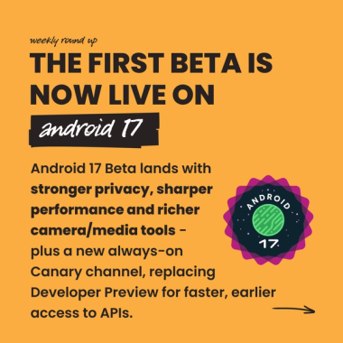 the first beta is now live on android 17. Android 17 Beta lands with stronger privacy, sharper performance and richer camera/media tools - plus a new always-on Canary channel, replacing Developer Preview for faster, earlier access to APIs. the first beta is now live on android 17. Android 17 Beta lands with stronger privacy, sharper performance and richer camera/media tools - plus a new always-on Canary channel, replacing Developer Preview for faster, earlier access to APIs.