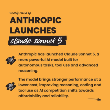 Anthropic launches claude sonnet 5. Anthropic has launched Claude Sonnet 5, a more powerful AI model built for autonomous tasks, tool use and advanced reasoning. The model brings stronger performance at a lower cost, improving reasoning, coding and tool use as AI competition shifts towards affordability and reliability. Anthropic launches claude sonnet 5. Anthropic has launched Claude Sonnet 5, a more powerful AI model built for autonomous tasks, tool use and advanced reasoning. The model brings stronger performance at a lower cost, improving reasoning, coding and tool use as AI competition shifts towards affordability and reliability.