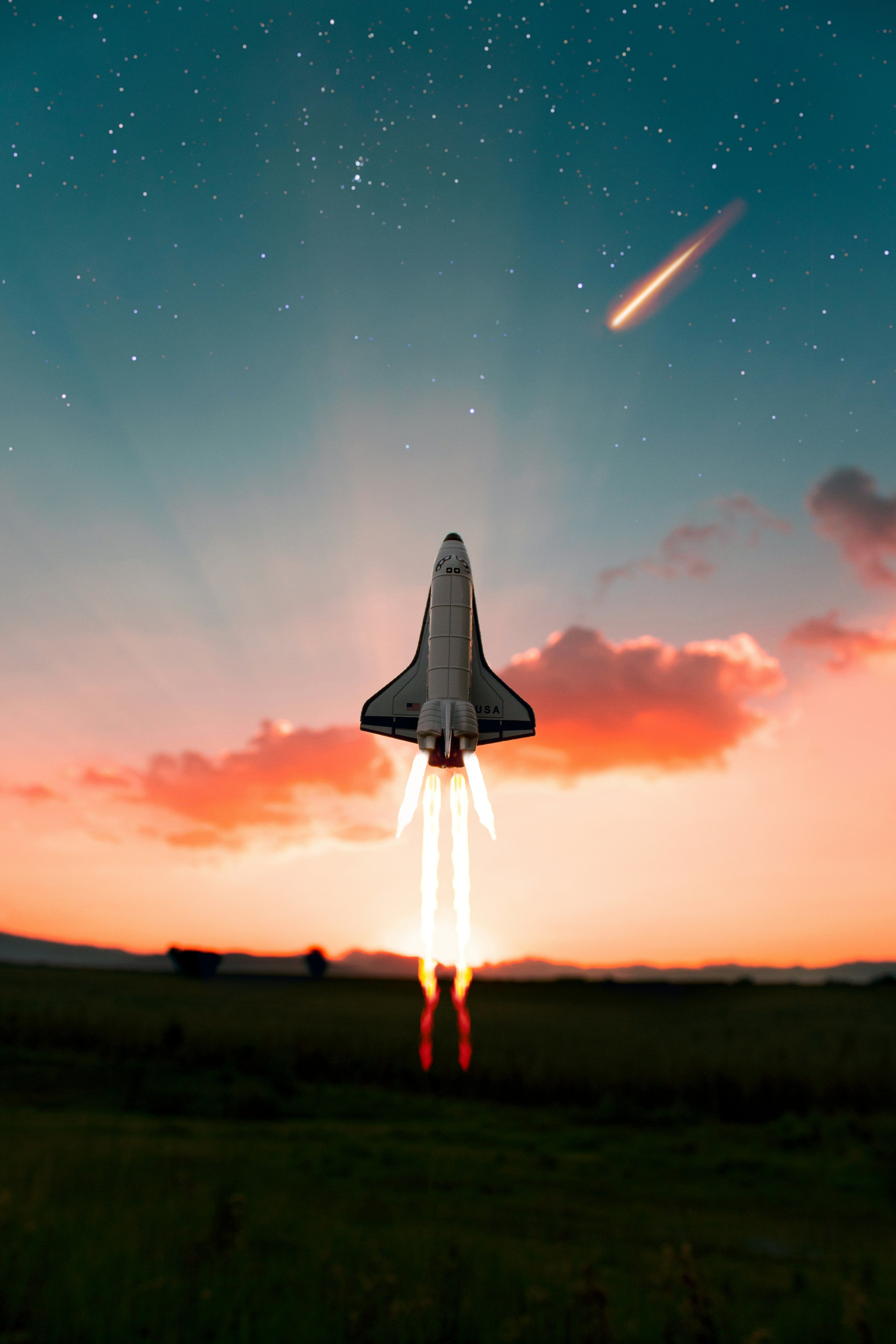 launching - rocket take off
