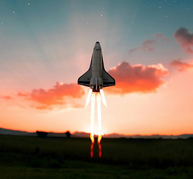 launching - rocket take off launching - rocket take off