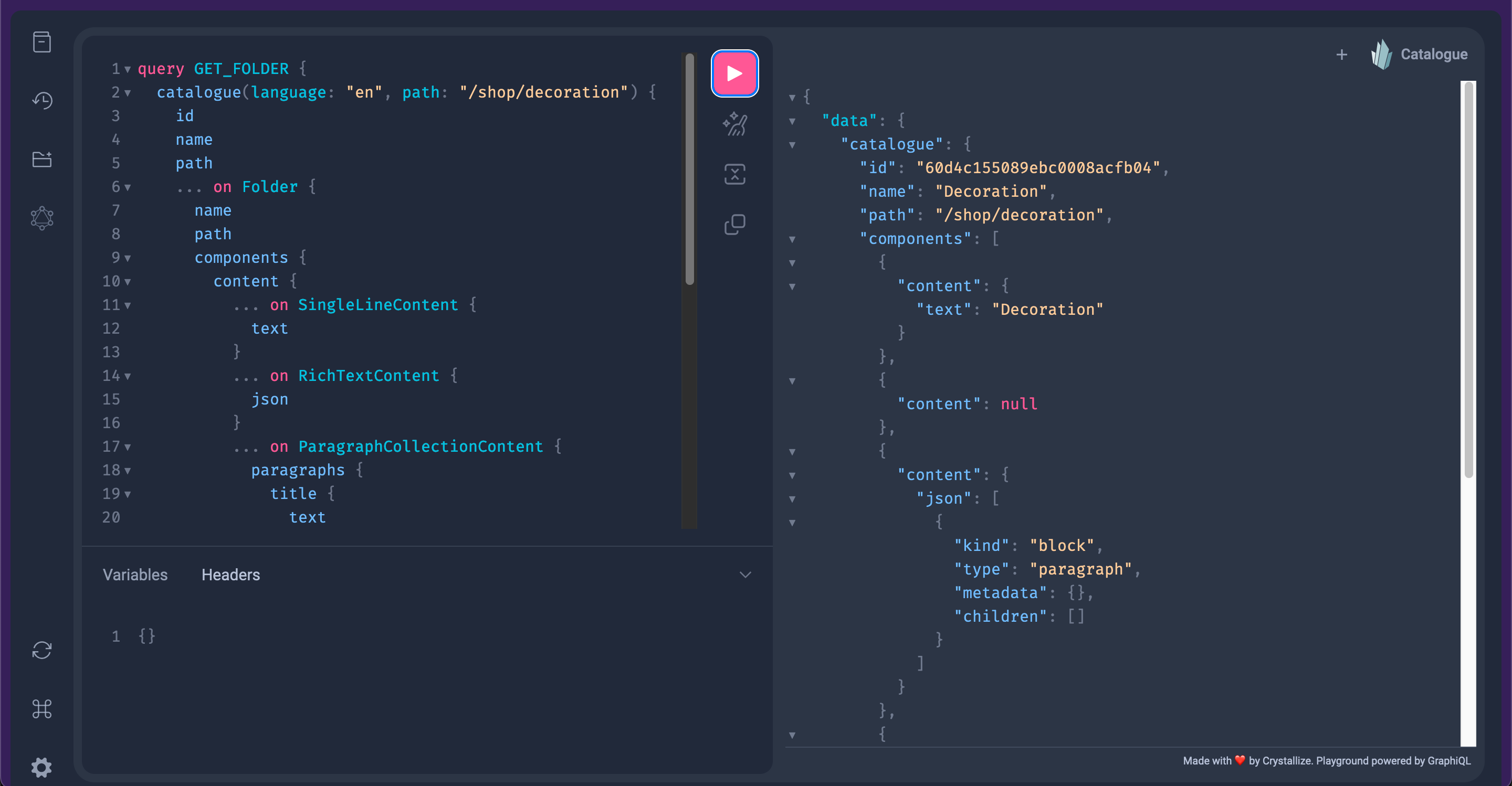 graphql playground