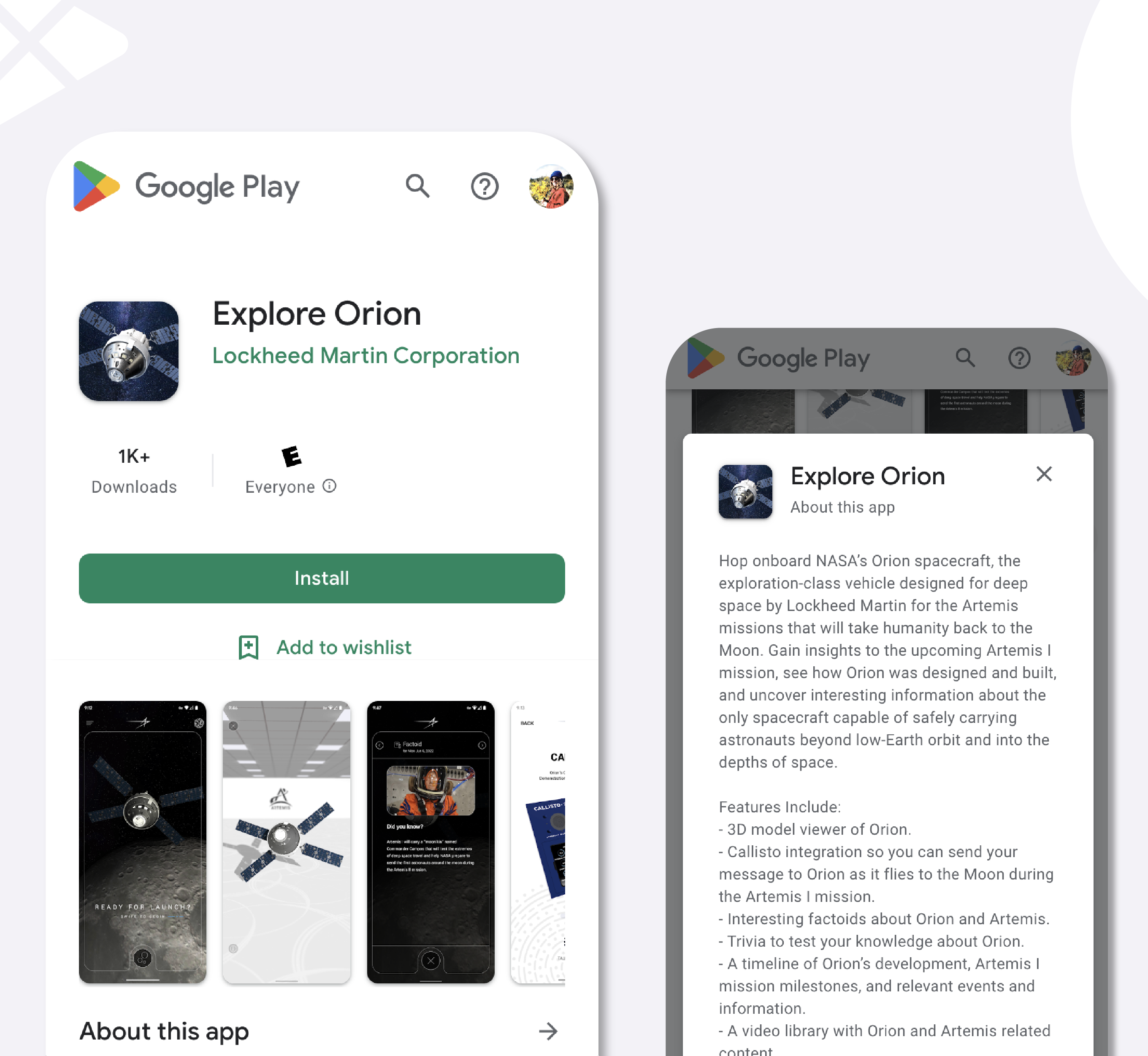 google store listing
