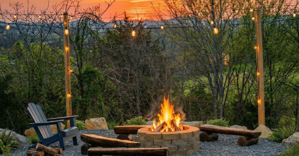 Stunning sunset view from Sojourn Camp at Sojourn Lodging