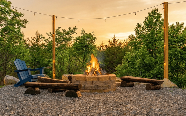 Stunning sunset view from Sojourn Camp at Sojourn Lodging