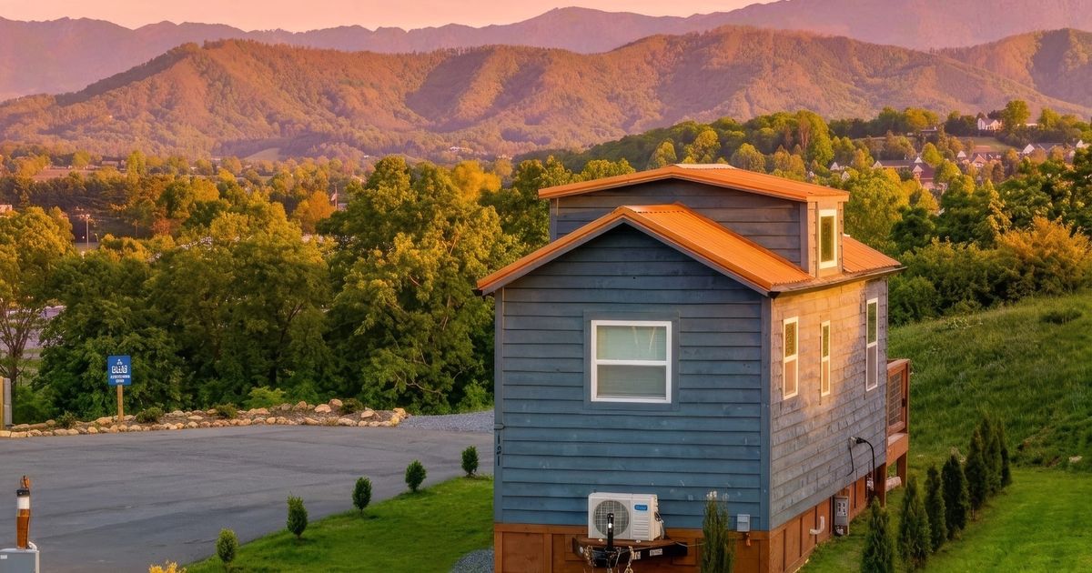 Open mountain views from The Overlook at Sojourn Lodging near Gatlinburg