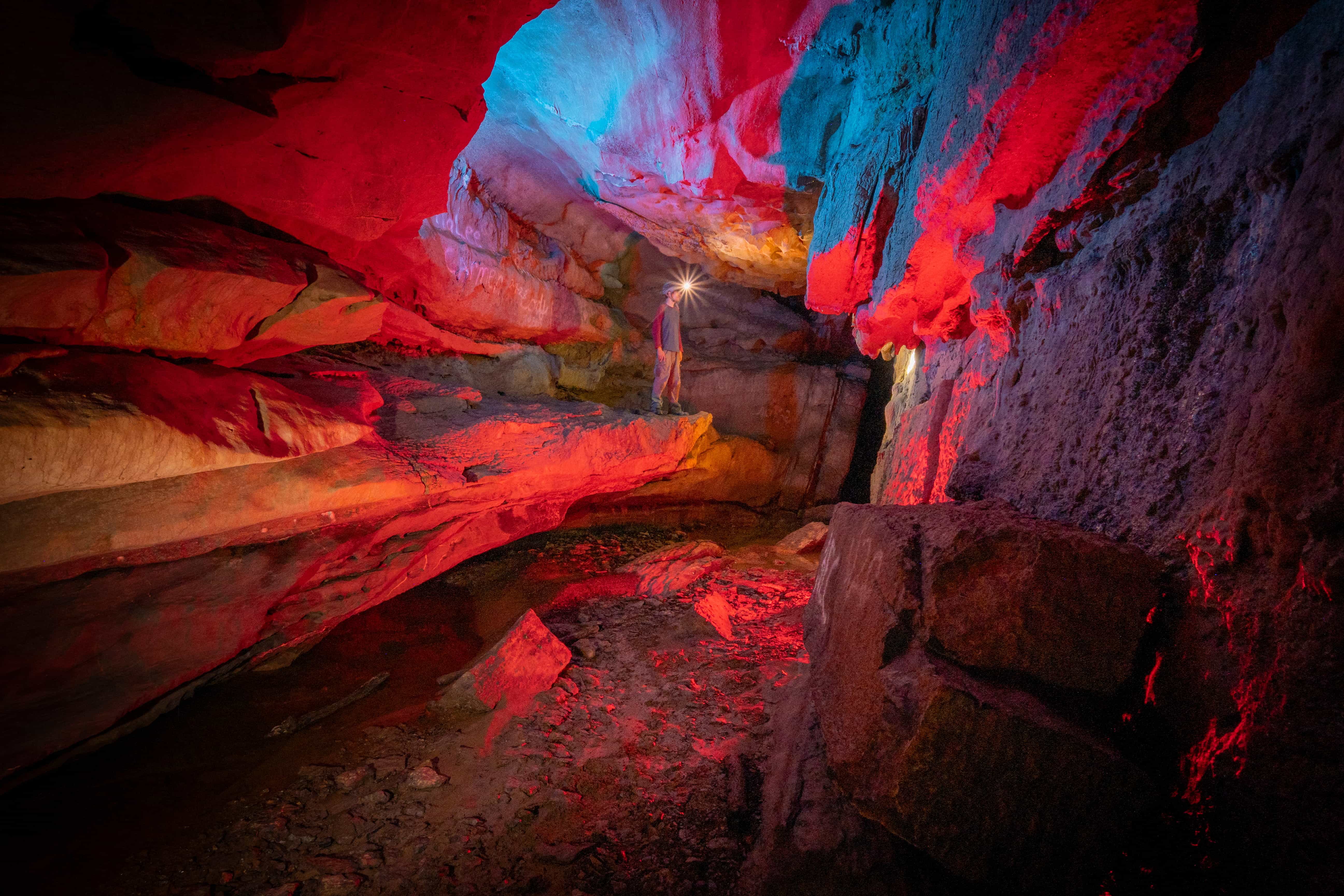 Interior details of The Cave at Sojourn Lodging