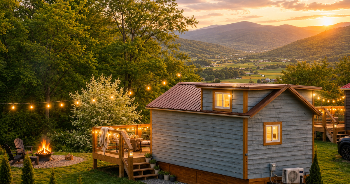 Open mountain views from The Lookout at Sojourn Lodging near Gatlinburg