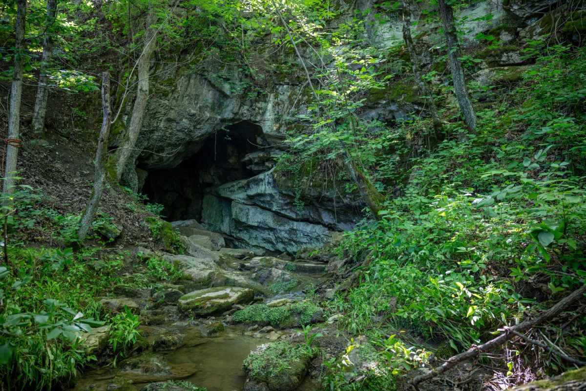 Interior details of The Cave at Sojourn Lodging