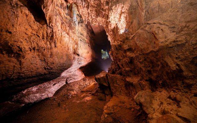 Interior details of The Cave at Sojourn Lodging