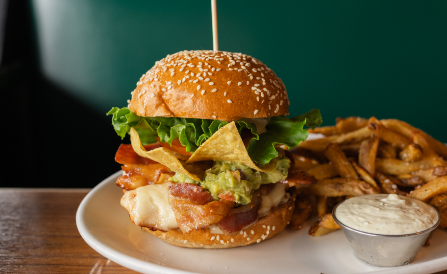 Award-winning burger at The Next Act