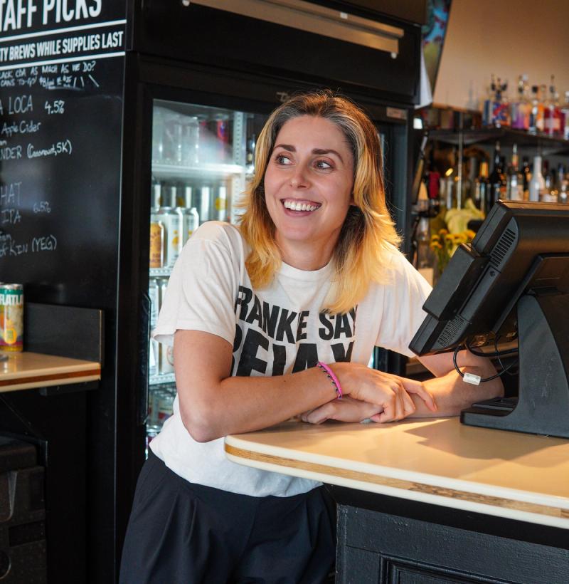 Sam Lacey-Avon general manager of The Next Act Pub in Edmonton