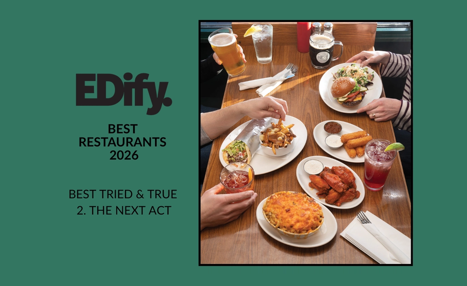 Award-winning burger at The Next Act