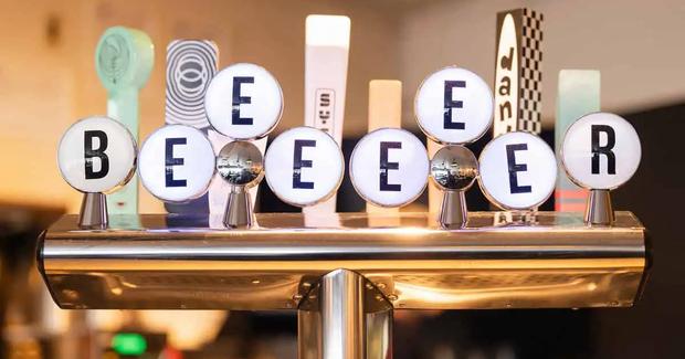 Beer taps at The Next Act