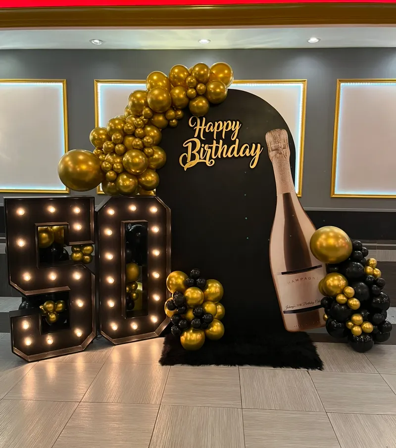 50 Birthday Display with Sign