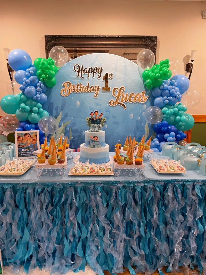 L 1st Birthday Display