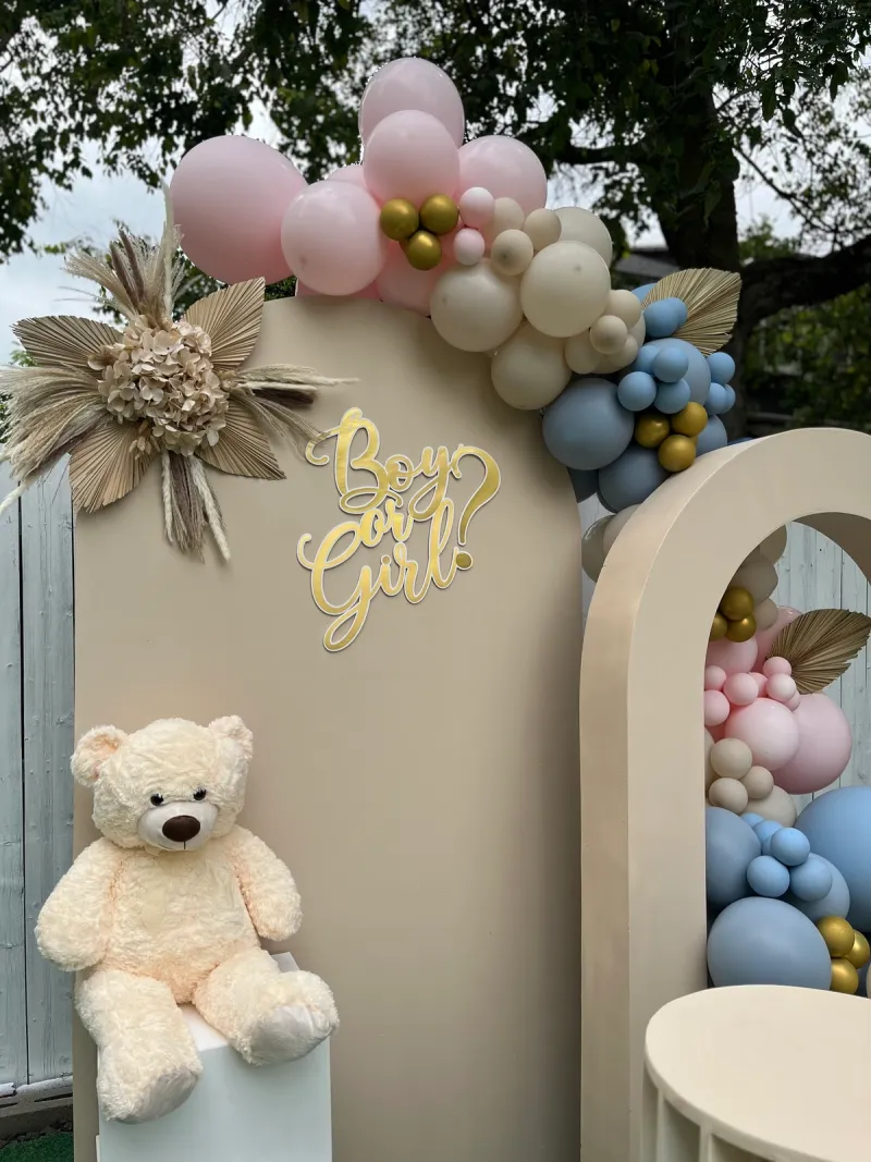 Unknown Gender Reveal Bear Decoration
