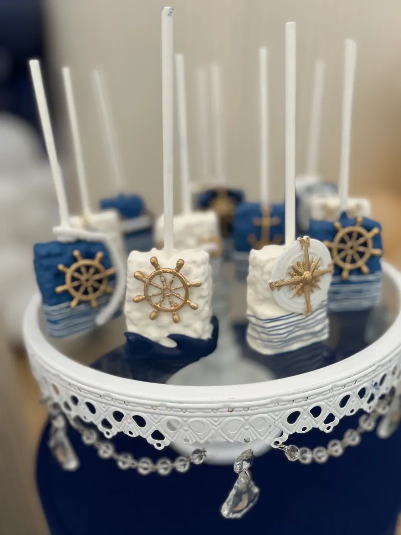 Ahoy it's a Boy Cake Bars