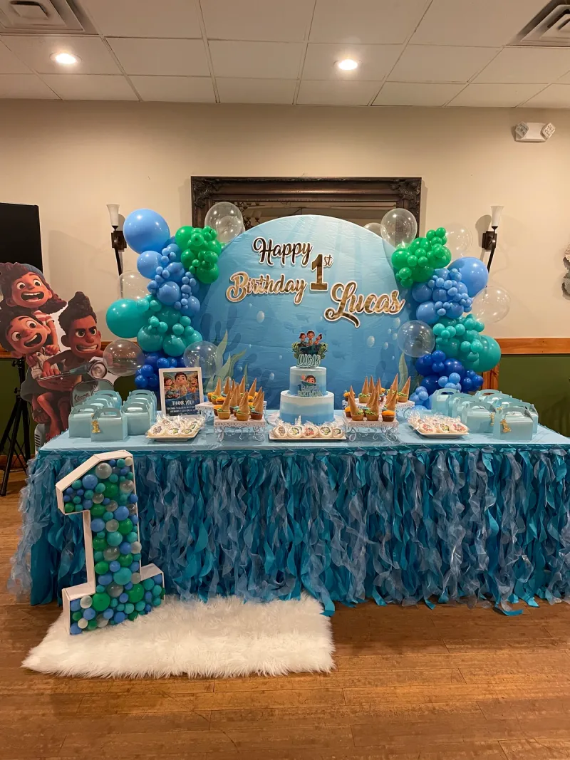 L 1st Birthday Dessert Table