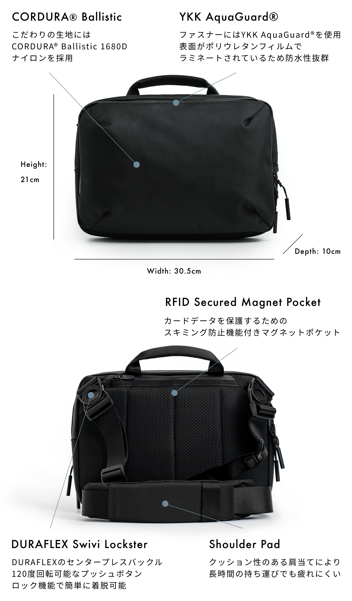 バッグ ERGOFINITE THE TOKYO TECHPACK SLING The Tokyo Techpack Sling - Ergofinite