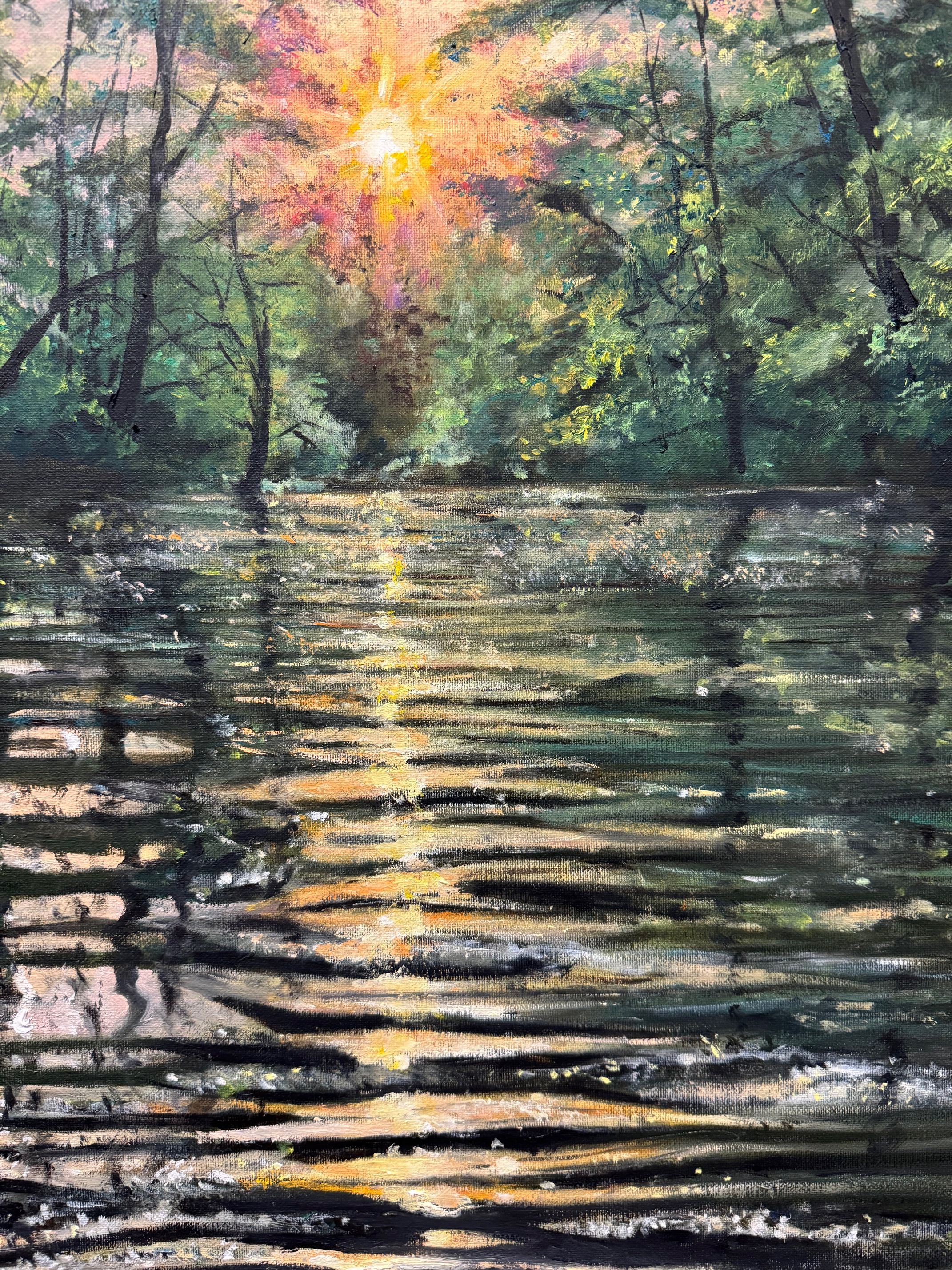 Sunlit Through the Forest — Oil by Shue Snyder