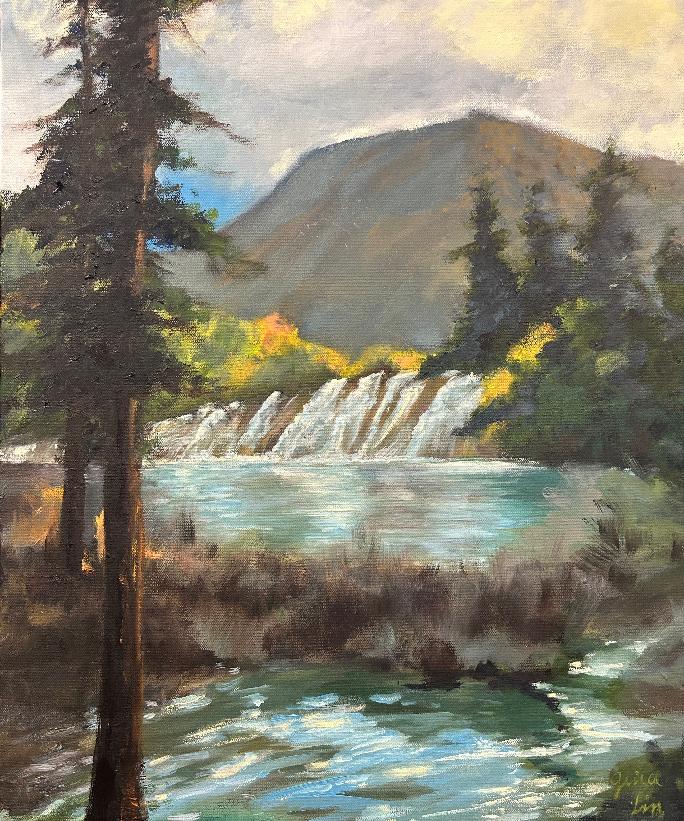Hidden Paradise — Oil on canvas by Gina Lin