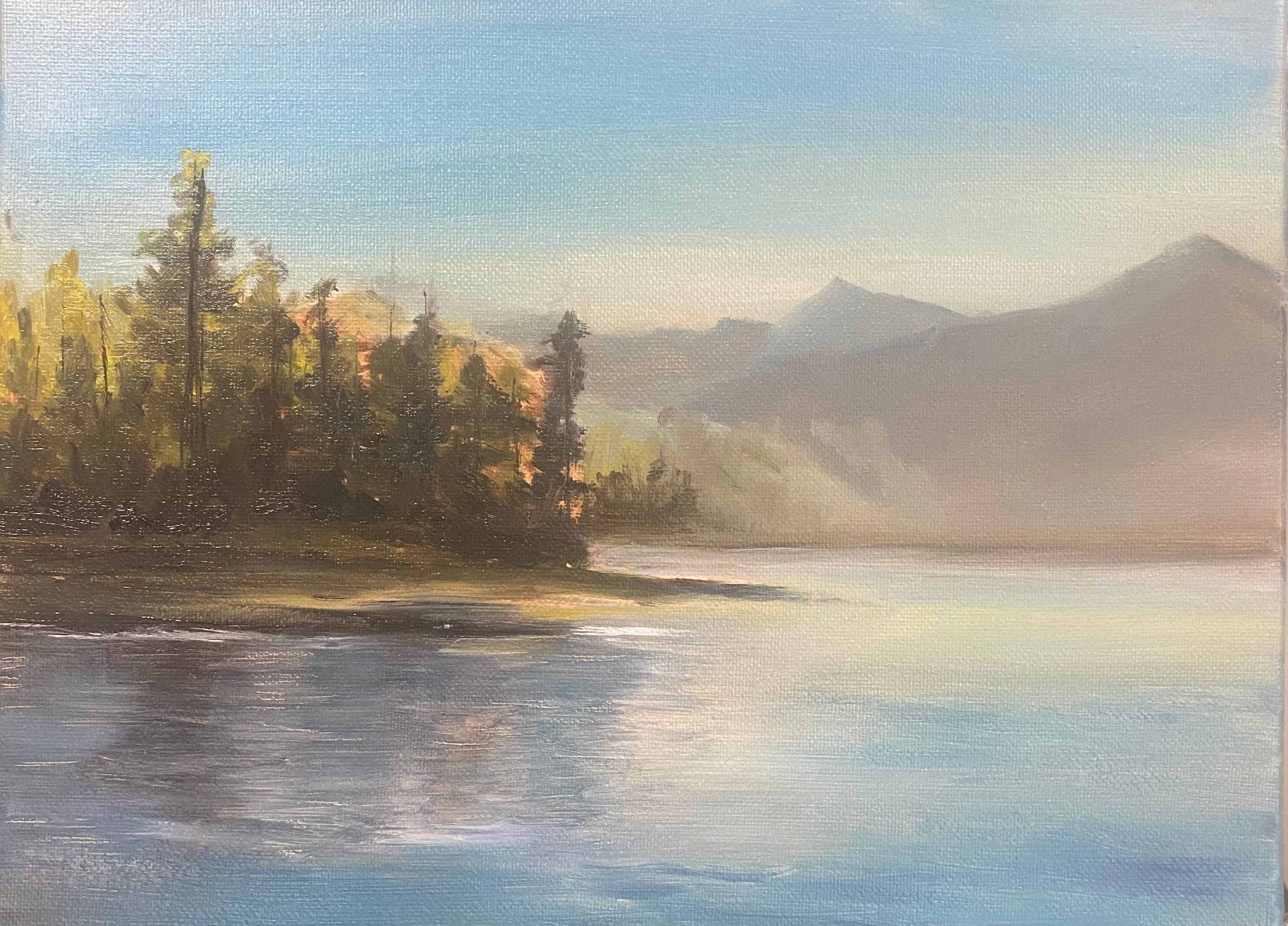 Peace of Lake — Oil by Gina Lin