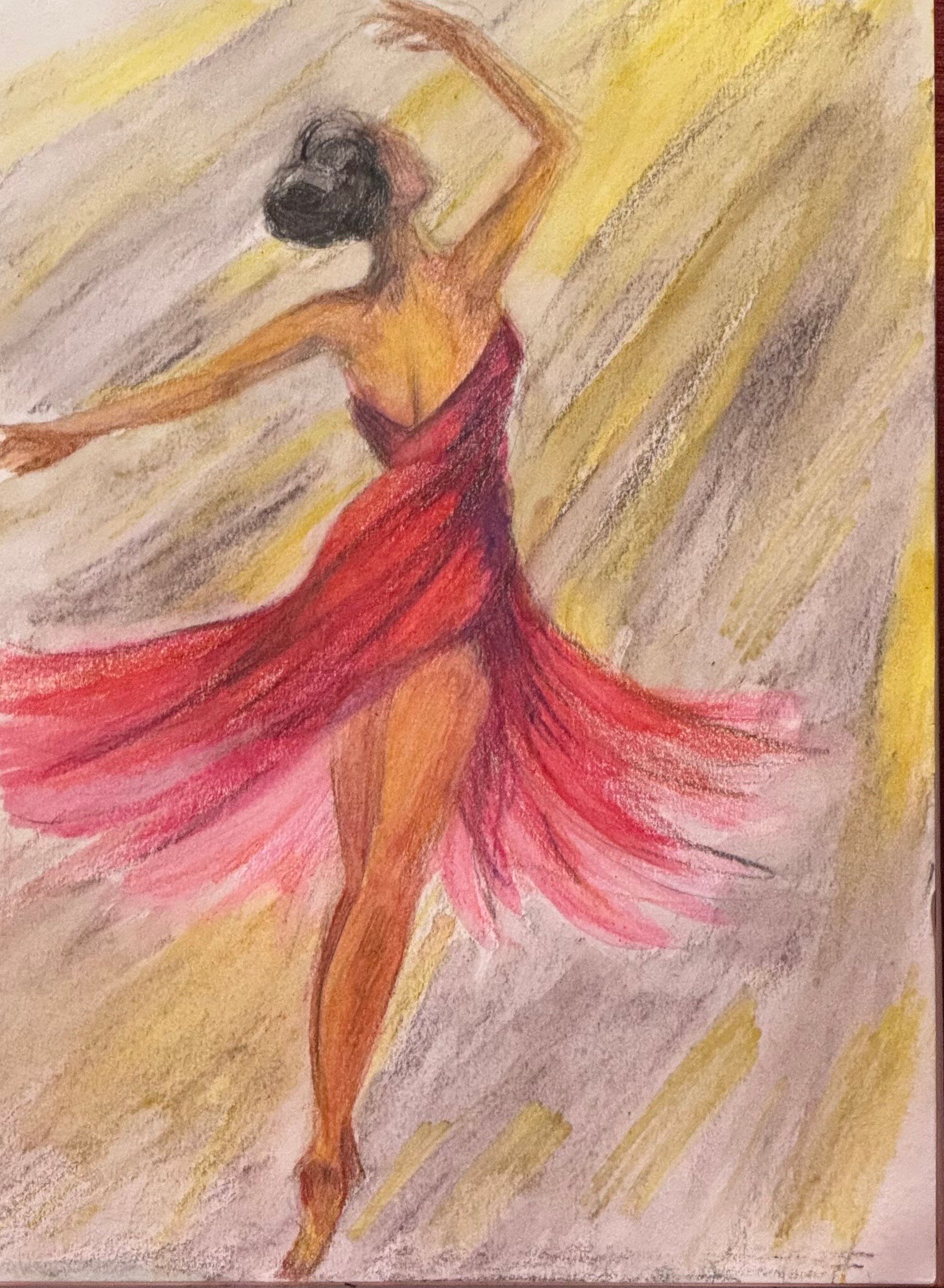 Study of The Dancing Girl — Watercolor by Shue Snyder