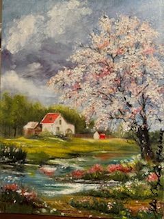 Spring Blossoms — Oil on canvas by Shue Snyder