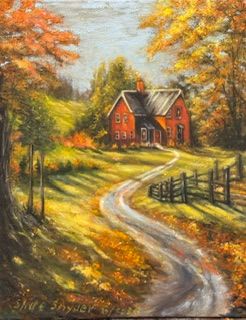 Road to Home — Oil on canvas by Shue Snyder