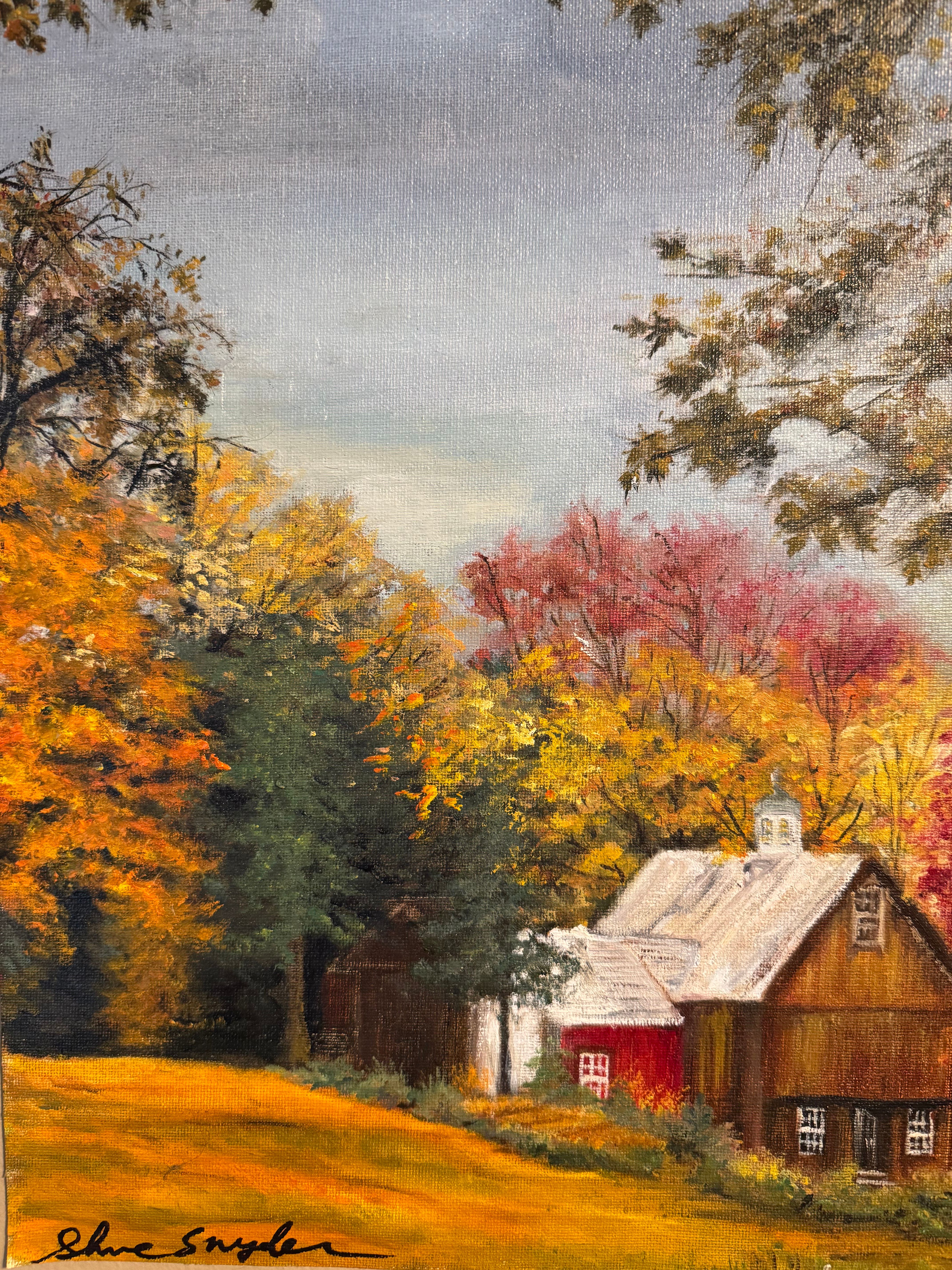 A Bright Autumn — Oil on canvas by Shue Snyder