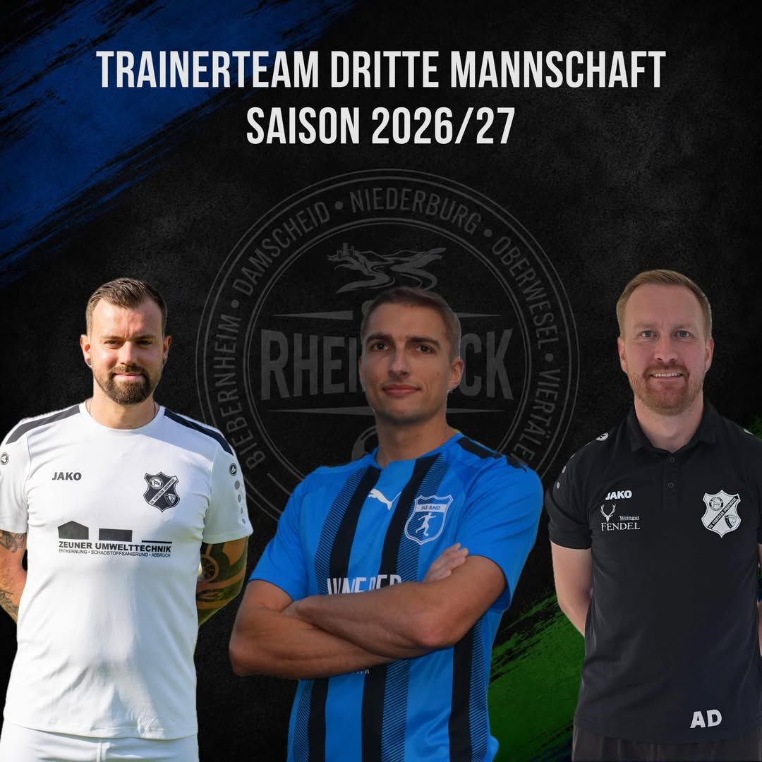 Das Trainerteam der SG Rheinblick III