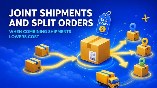Joint Shipment / Split Orders: When Combining Shipments Lowers Cost