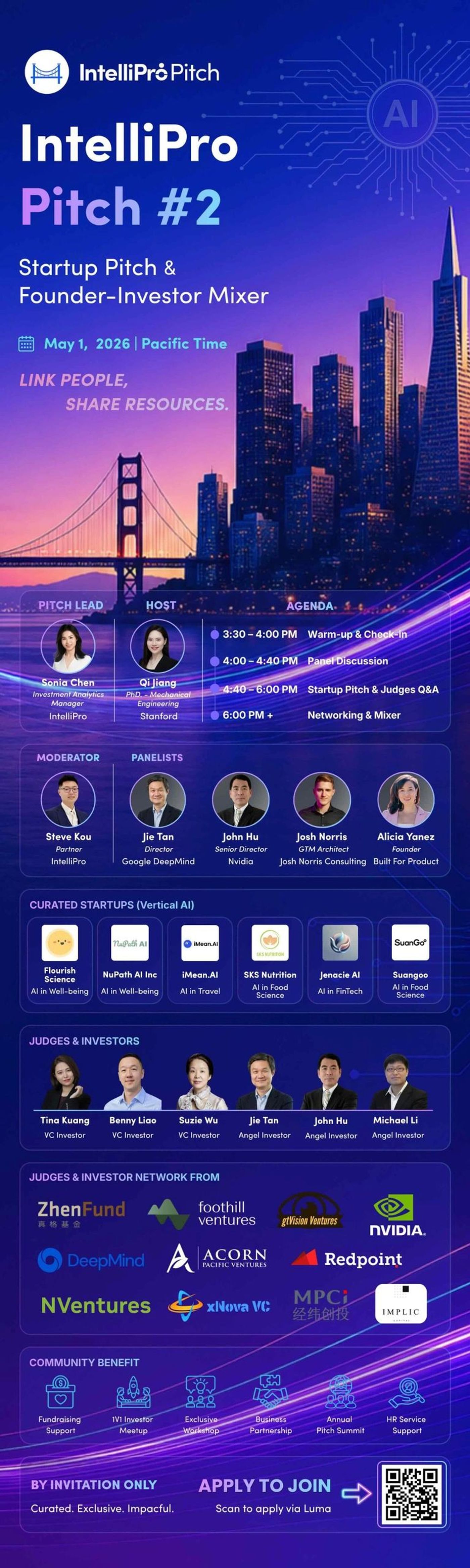 xNova VC Partner Suzie Wu to Judge at IntelliPro Pitch #2