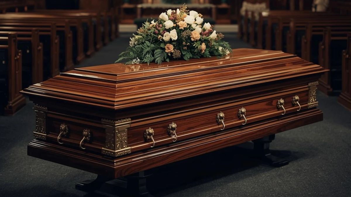 coffin and funeral procession